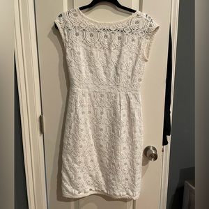 Nanette lepore white lace dress size 8